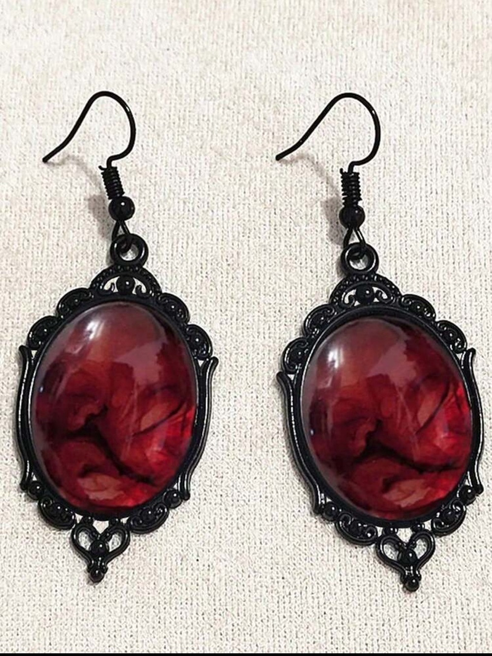 Crimson Vengeance Goth Drop Earrings NEW 🏷️